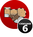 3-комнатные и 1-комнатные, расположенные в секции №6 2-комнатные квартиры ЖК  АРС Аврора город Краснодар