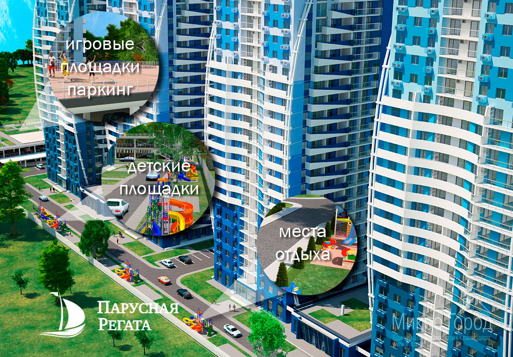 ЖК «Парусная Регата» продажа квартир от застройщика в Краснодаре